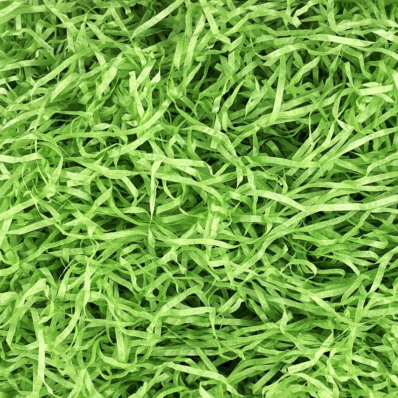 Asekonc 1/2 LB Easter Green Grass Green Raffia Grass Super Large Pack Recyclable Paper Shred for Easter Basket Filler Creative Eggs Decor Filler Gift Wrapping - Image 1